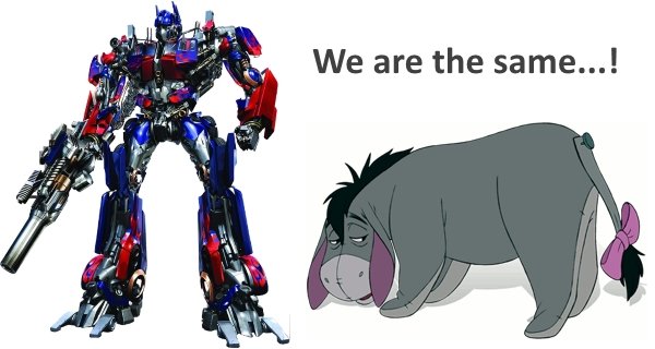 Eeyore and Optimus Prime are the Same Actor