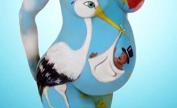 Pregnancy Pregnant Makeup Art Stork