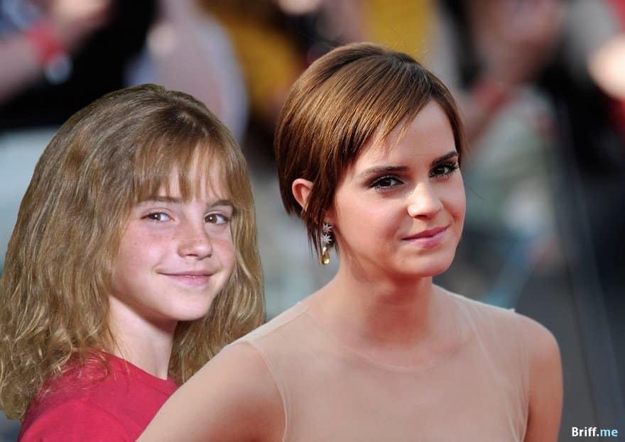 Harry Potter Cast Before and After 2 - Emma Watson