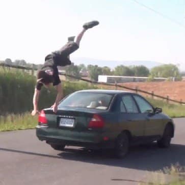 Jump Over Car Fail