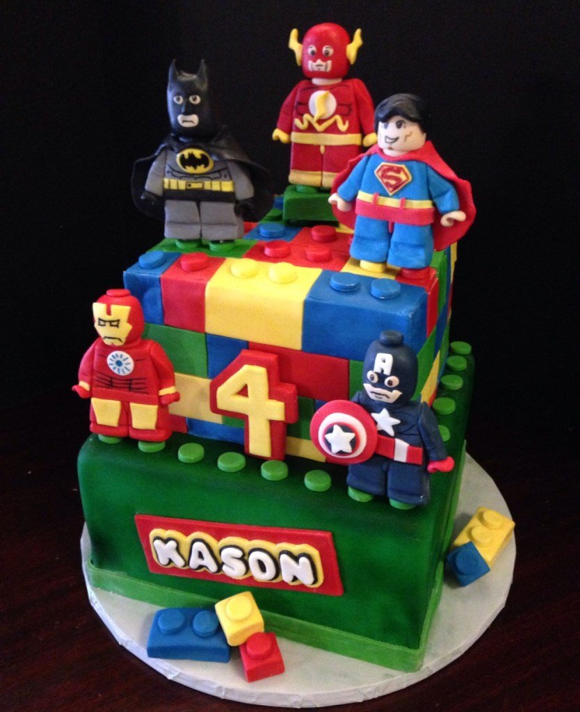 Lego Cake 9 Superheroes