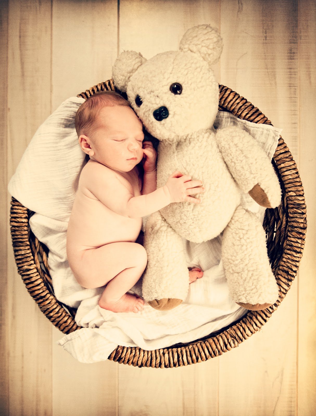 Newborn Photo Ideas - Teddy Bear