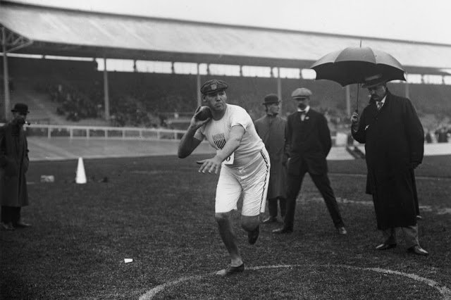 Old Sports 27 - London Olympics 1908 Shot Put Gold Medal
