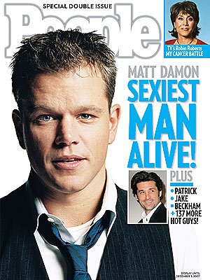 Sexiest Men 2007 Matt Damon