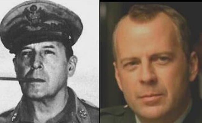 Similar to Each Other 10 - Bruce Willis and WWII General Douglas MacArthur