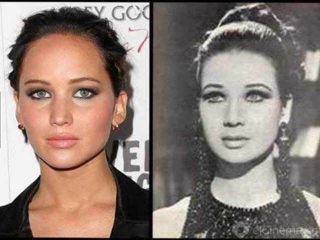 Similar to Each Other 8 - Jennifer Lawrence and her Egyptian twin-actress Zubaida Tharwat