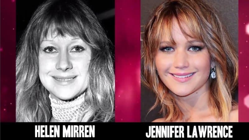 Celebrities Faces Look Alikes 1 Jennifer Lawrence Hellen Mirren