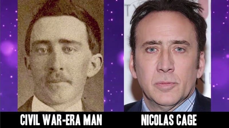 Celebrities Faces Look Alikes 11 Nicolas Cage Civil War-Era Man
