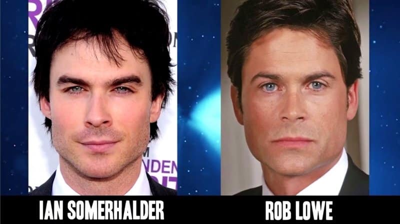 Celebrities Faces Look Alikes 9 Rob Lowe Ian Somerhalder