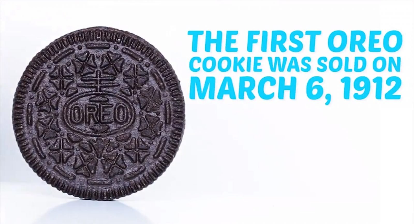 First Oreo Cookie Sold on 1912