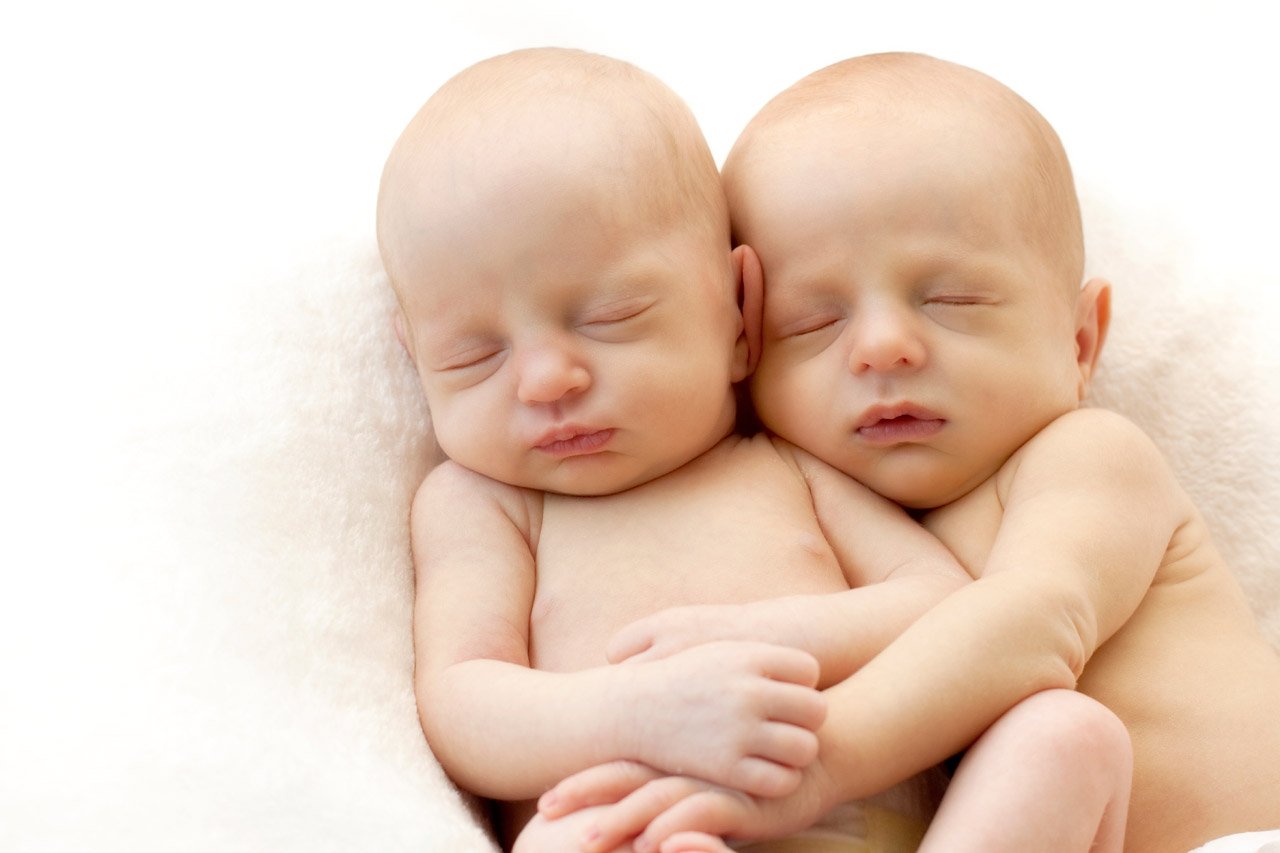Twin Babies Sleeping 16