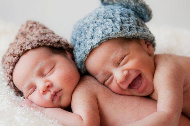 Baby Twins Sleeping 6 Laughing