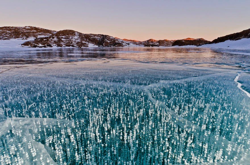 Lake Druzhby In Antarctica Frozen Lake