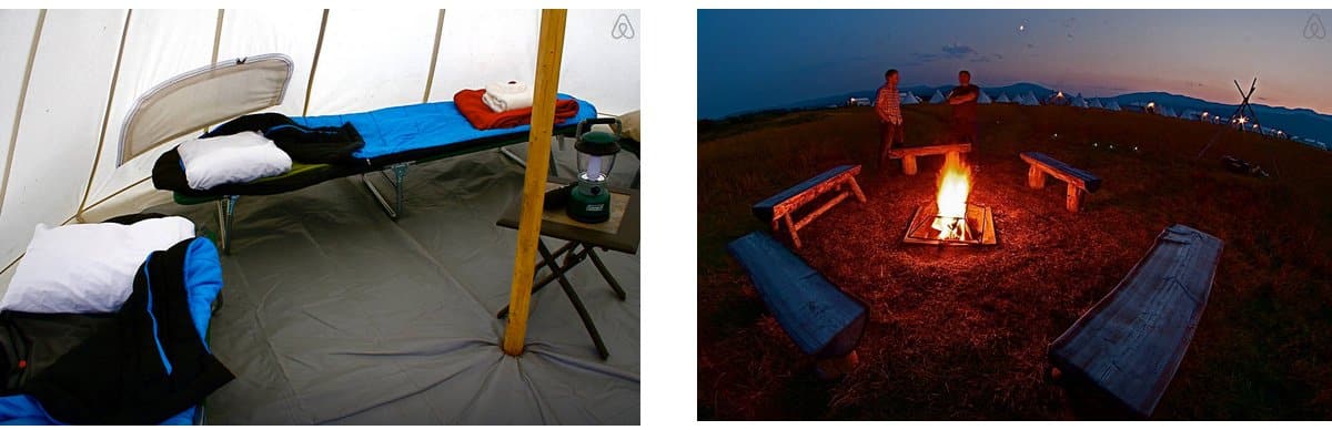 Yellowstone Tipi 2 Funny AirBNB