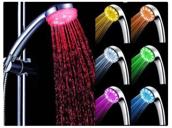 7-Color Changing Shower Head Great Packages