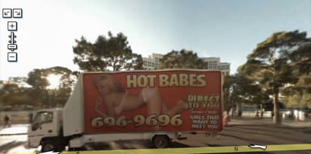 And finally, babes are waiting for your call! Google Street Surprises