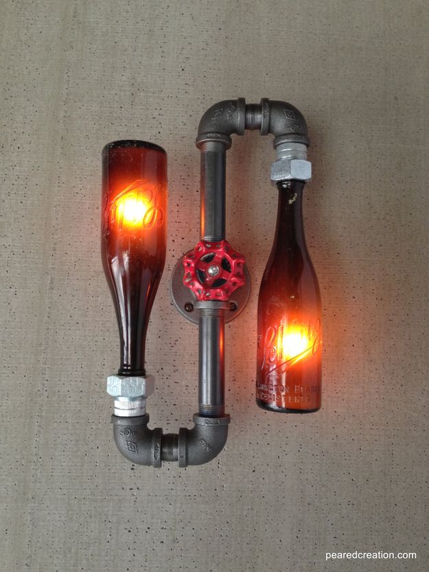 Beer Bottle Lamp Upcycling