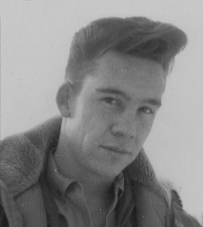 Bob Ross as a Master sergeant in the USAF, before his trademark afro. [c. 1961–1981] Young Celebrity