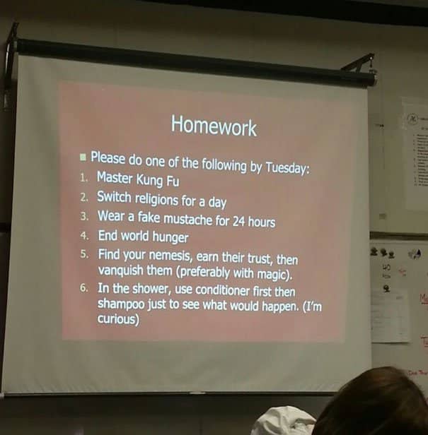 Homework Awesome Teacher