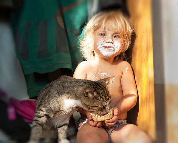 Kids & Cat