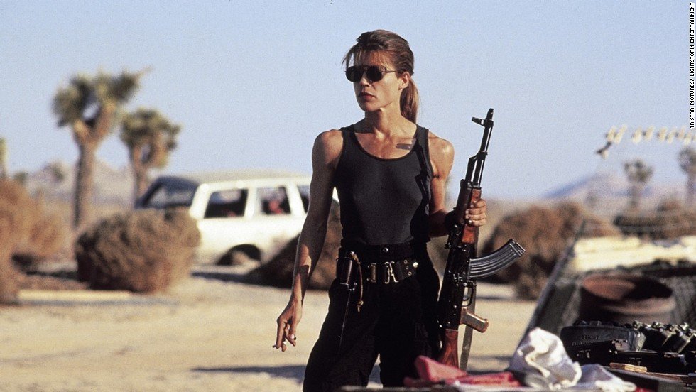 Linda Hamilton or Sarah, The Terminator Supergirls