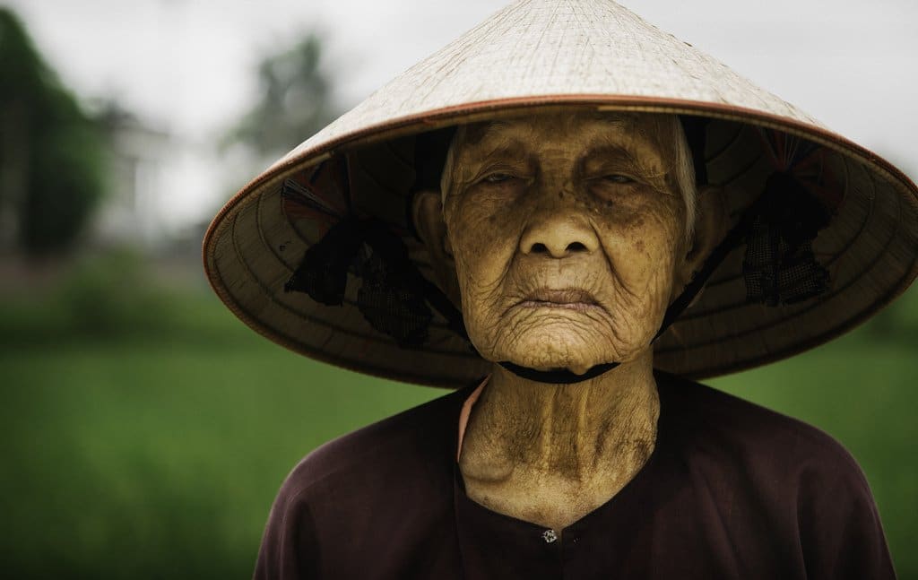 Rice Farmer from a small village in Vietnam Human Diversity