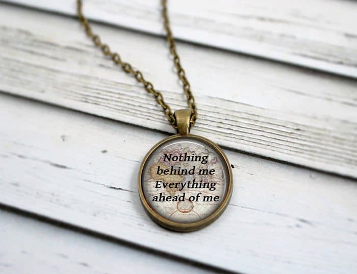 The Road Quote Necklace Incredible Jewelries