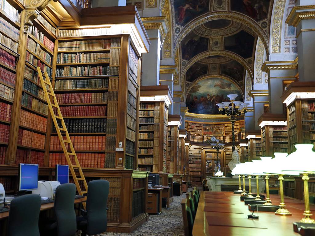 The library of the French National Assembly in Paris House of Books
