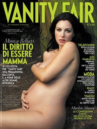 Topless Pregnant Celebrities 12 - Monica Bellucci Nude