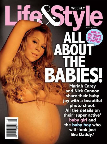 Topless Pregnant Celebrities 13 - Mariah Carey Nude