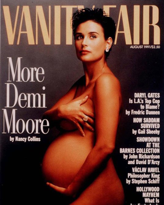 Topless Pregnant Celebrities 5 - Demi Moore