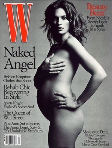 Topless Pregnant Celebrities 9 - Cindy Crawford