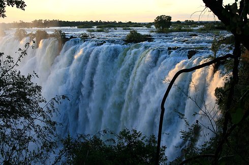 Victoria Falls bordering Zimbabwe and Zambia in Africa 2 Unusual Places