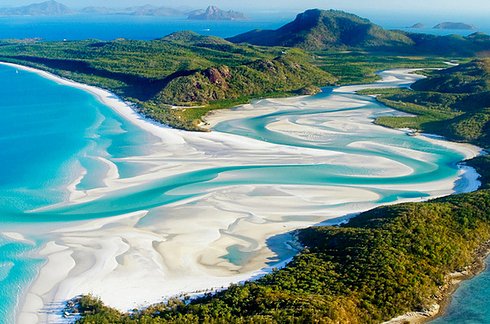 Whitehaven Beach at Whitsunday Island in Australia 2 Unusual Places