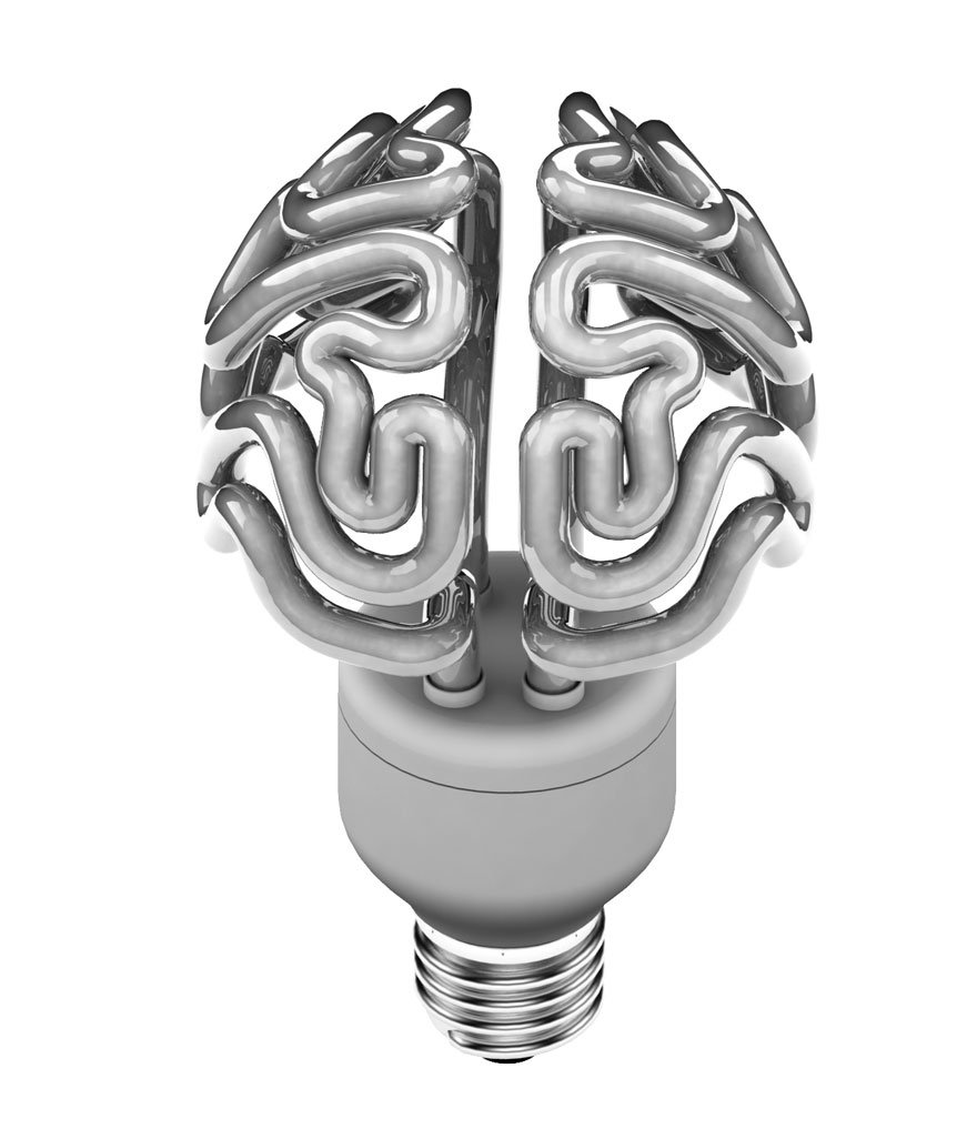 Brain Light Bulb Creative light
