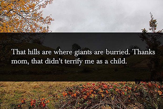 Giants burried in that hills Parent Lies