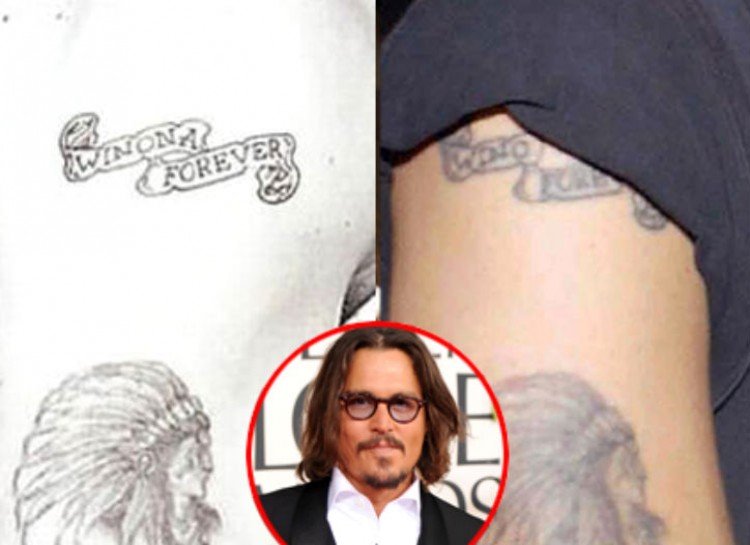 JOHNNY DEPP worst celebrity tattoos