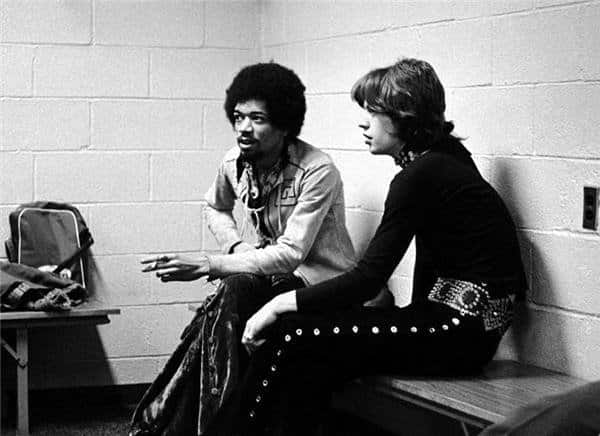 Jimmy Hendrix And Mick Jagger Rare Photos