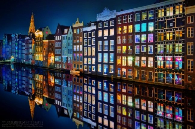 Night of Amsterdam Popular photograph