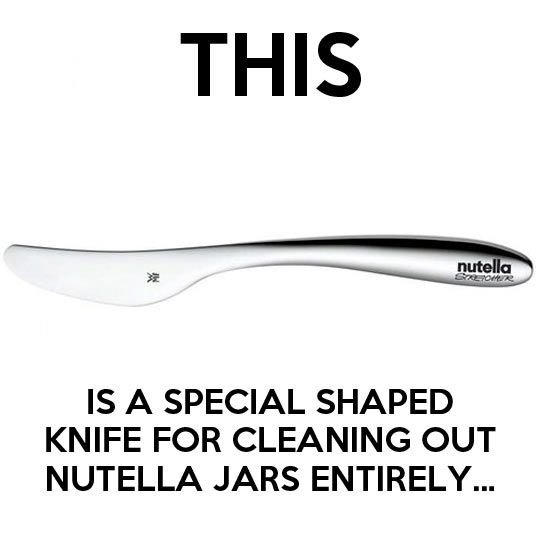 Nutella Knife Cool Inventions