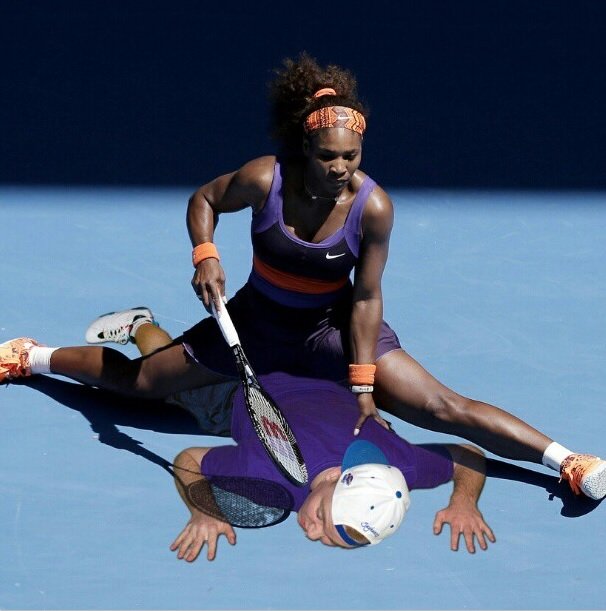 Ouuuchh, Serena Williams! Funny Photoshop
