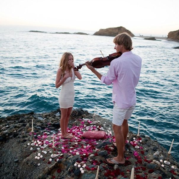 Romantic Violin Proposal Wedding Proposal