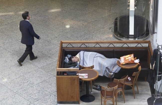 Sleep in public