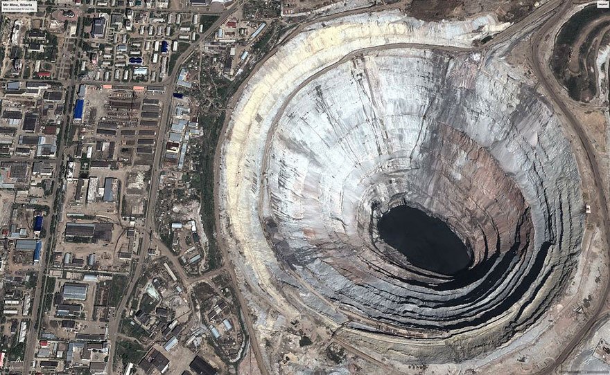 The world’s biggest diamond mine (Mir mine, Russia) Overpopulation