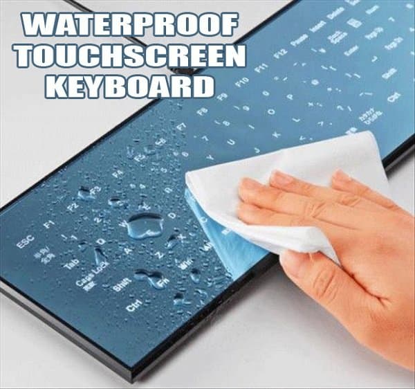 Waterproof Touchscreen Keyboard Cool Inventions