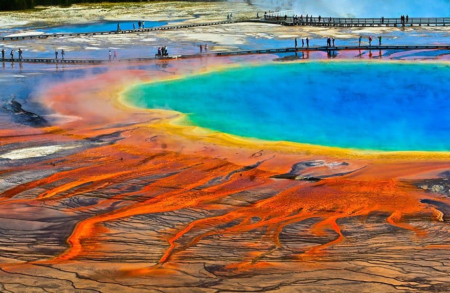 Grand Prismatic Spring, Wyoming, Usa Mysterious Places