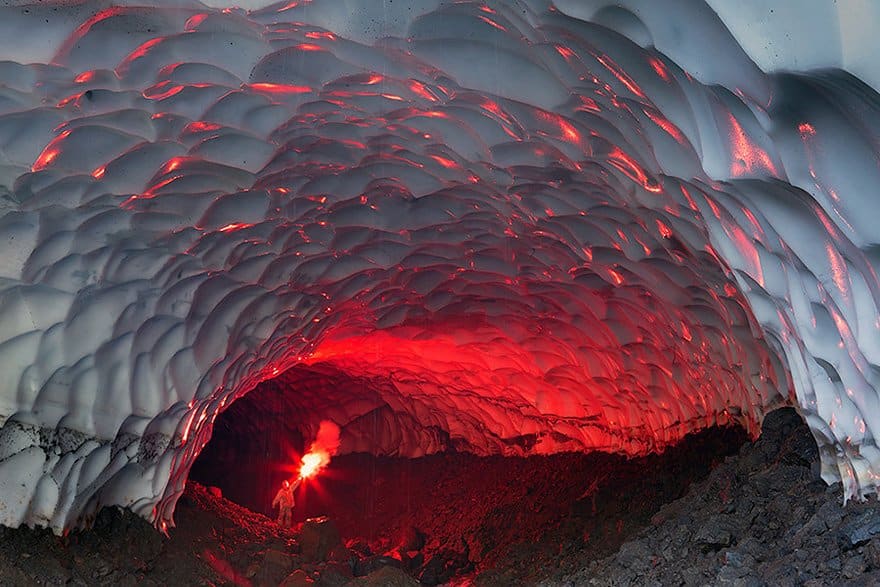 Ice Cave Near The Mutnovsky Volcano, Russia Mysterious Places