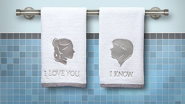 Star Wars Gifts 27 Leia and Han towels