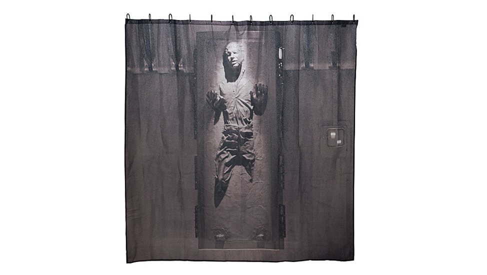 Star Wars Gifts 37 Han In Carbonite shower curtain