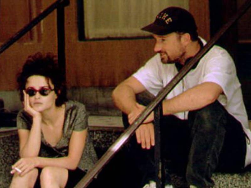 Fight Club Surprising Stories From Behind the Scenes - Fincher and Marla on Steps